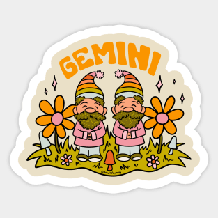 Gemini Gnome Sticker